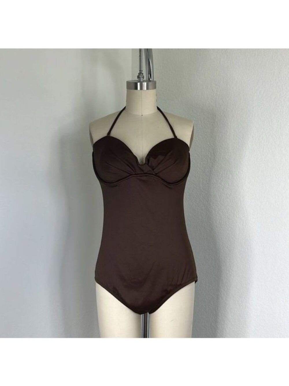 J Crew Convertible Halter Strapless Underwire Cross Twist Bust Sweetheart Swimsu